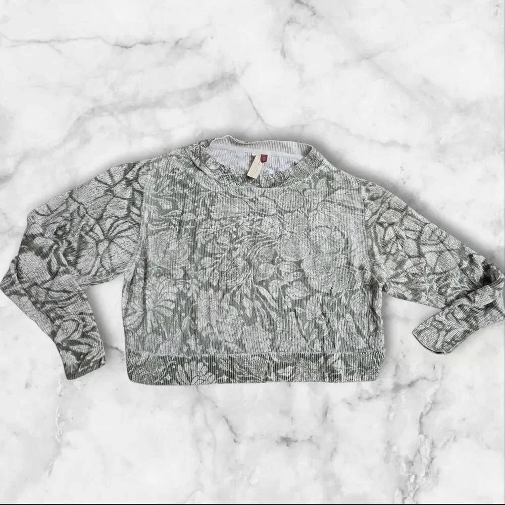 Anthropologie Pilcro Bloomingprint Lightweight Floral Knit Sweater XXS